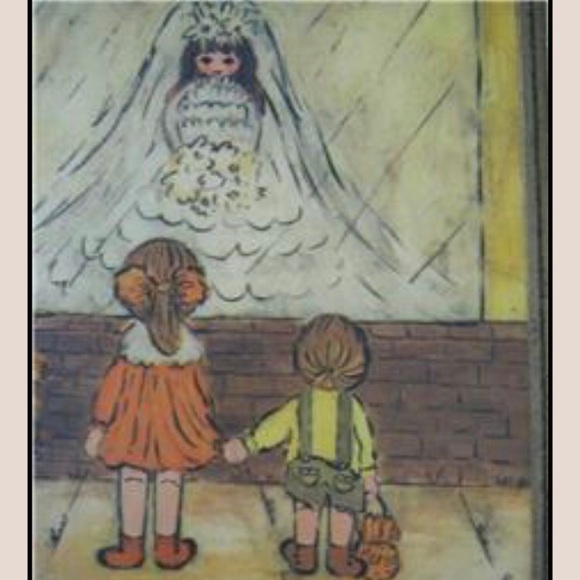 MID-CENTURY Wood Art BRIDAL Wall ART by Candi MCM - Picture 15 of 16